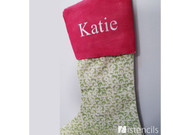 Stenciled Christmas Stockings