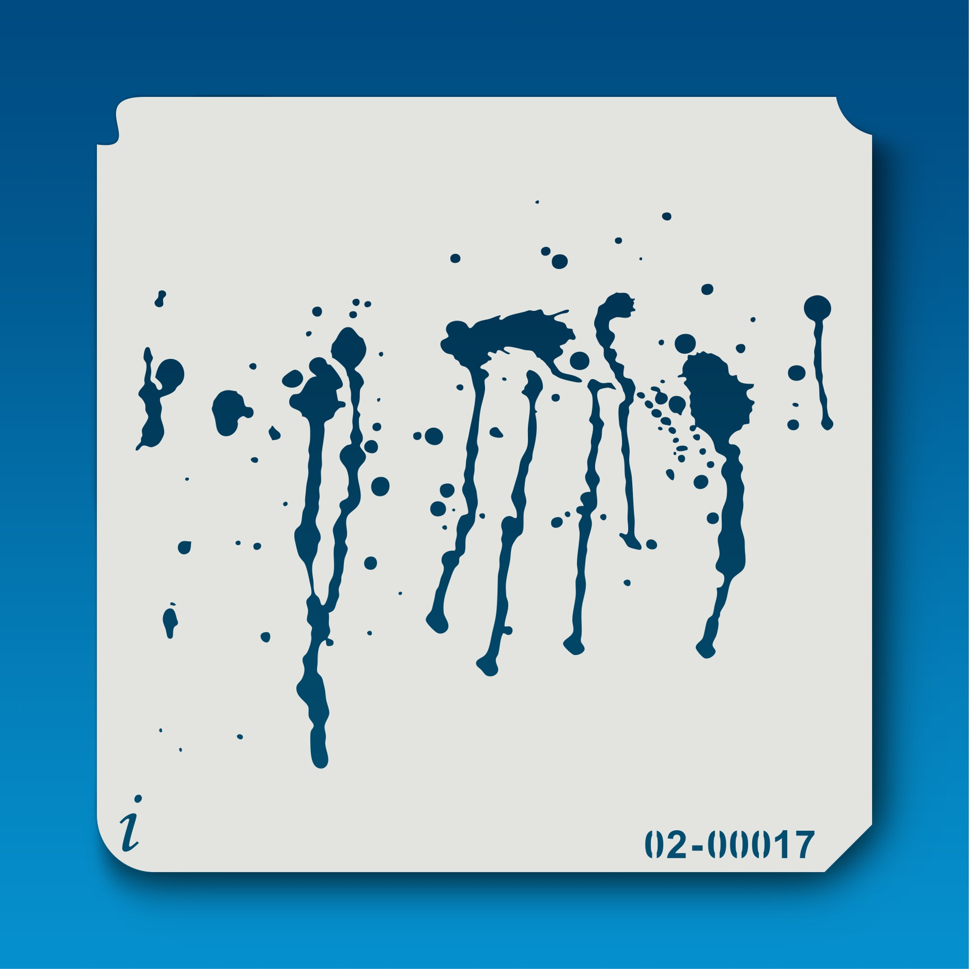 0200017 Paint Splatter Stencil iStencils