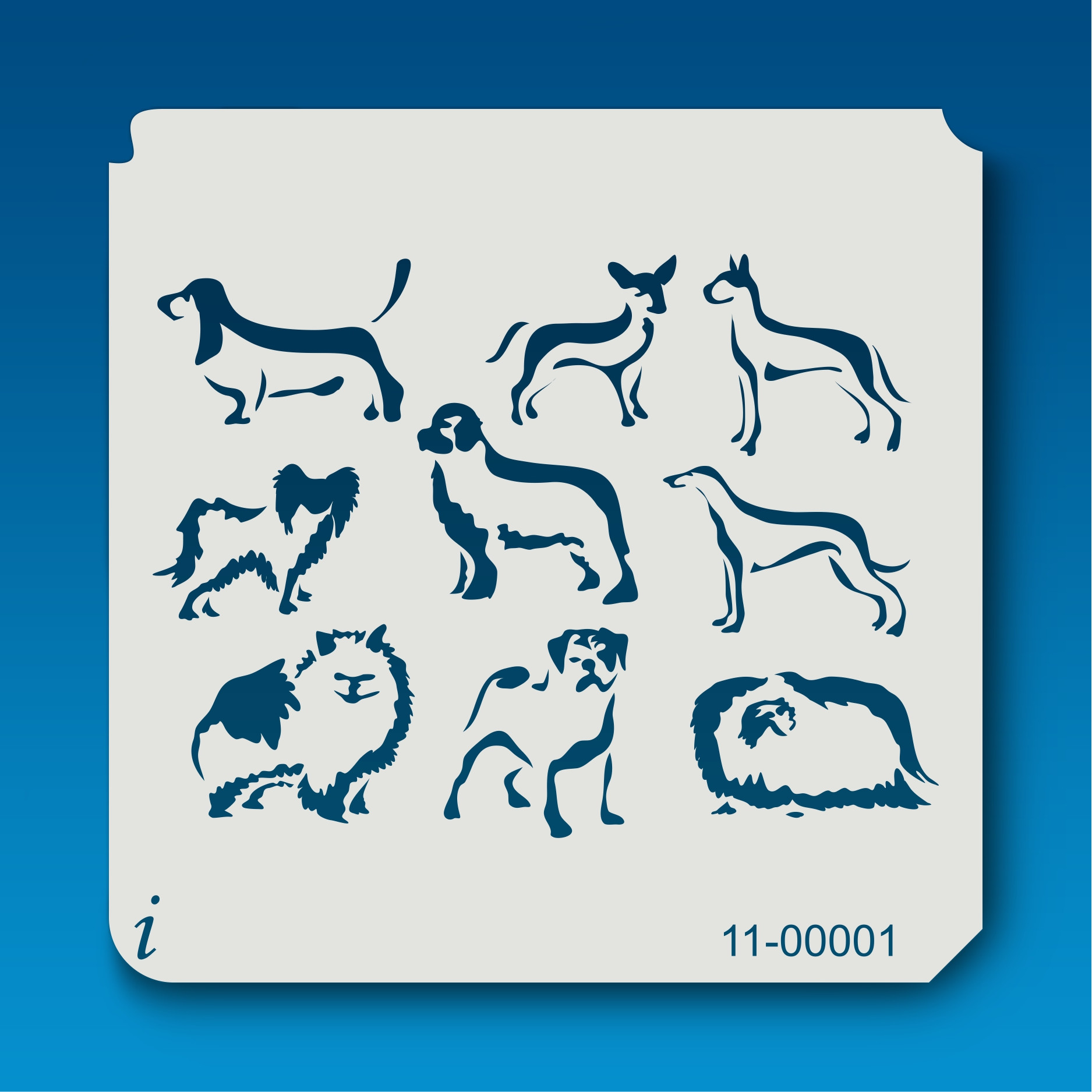 11-00063 Rabbit Farm Animal Stencil - iStencils