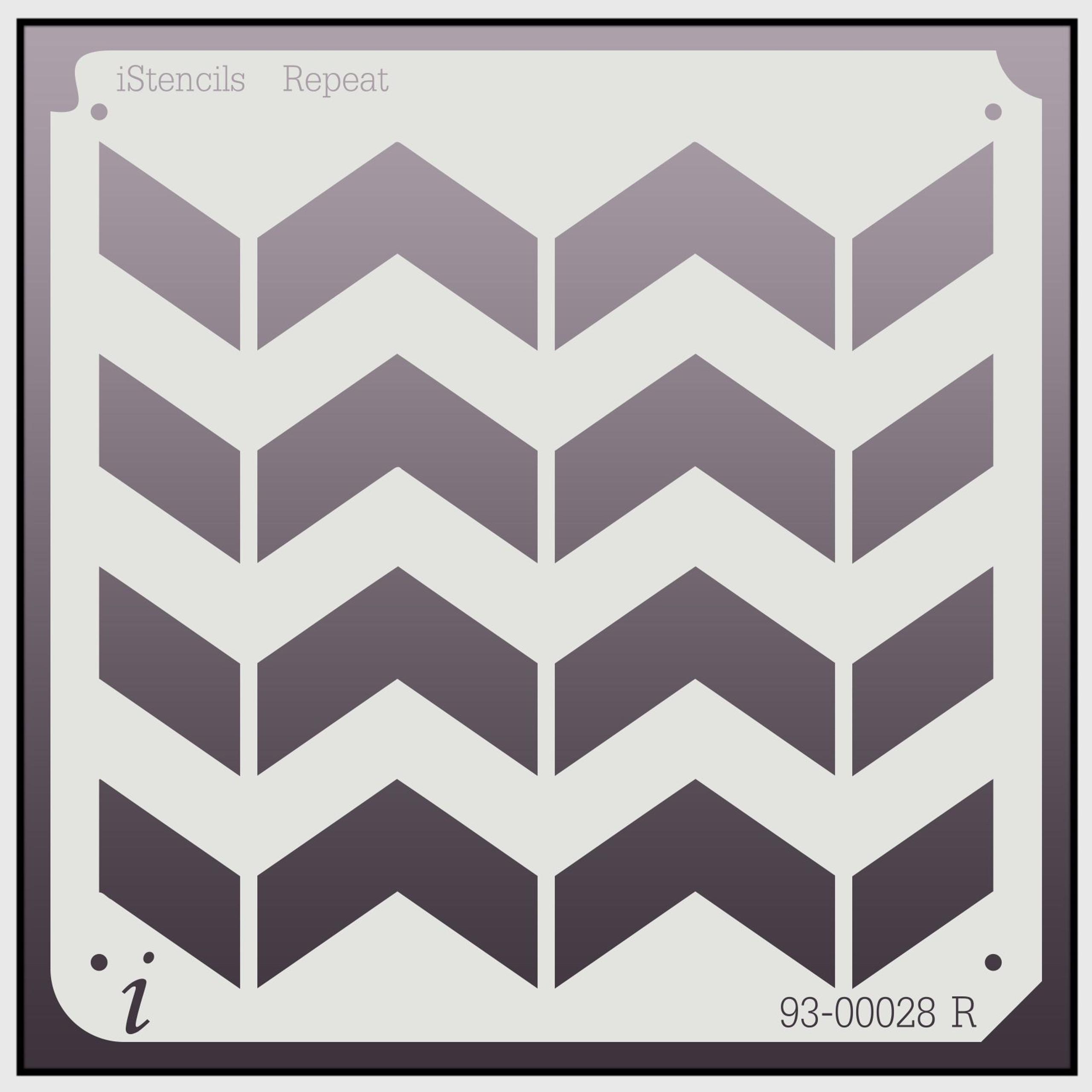 93 00028 Chevron Repeat Pattern Stencil Istencils 5725