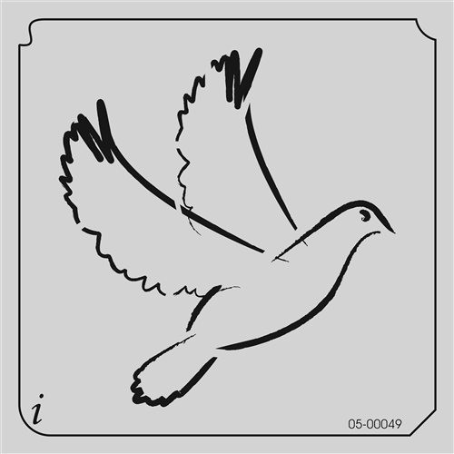 05-00049 Dove Bird Stencil