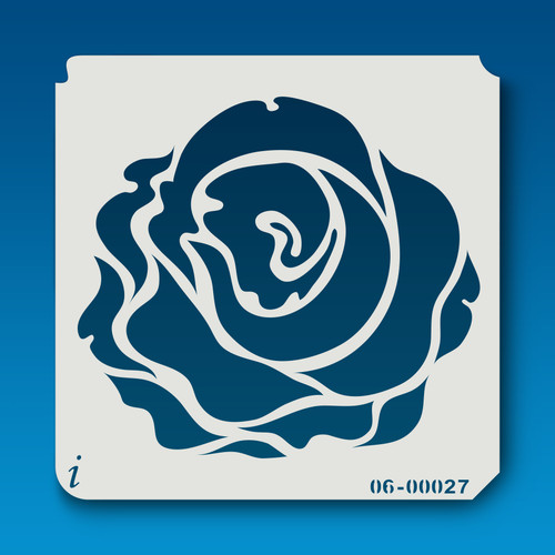 06-00027 Rose Silhouette 5 Stencil