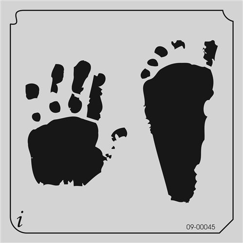 09-00045 Hands and Feet Paint Stencil