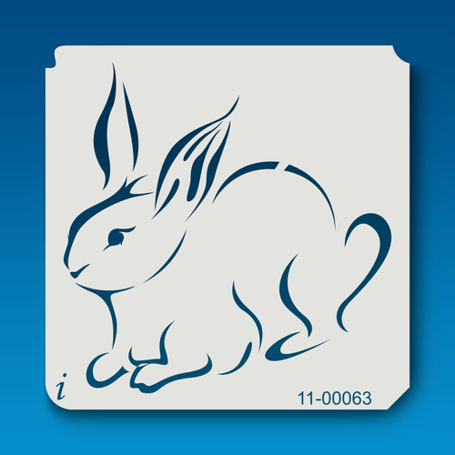 11-00063 Rabbit Farm Animal Stencil