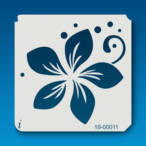 Tropical Hibiscus Flower & Leaf Stencil — Stencil Me Pretty