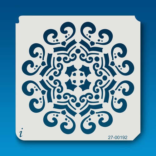 27-00201 Geometric Mandala 3 Stencil - iStencils