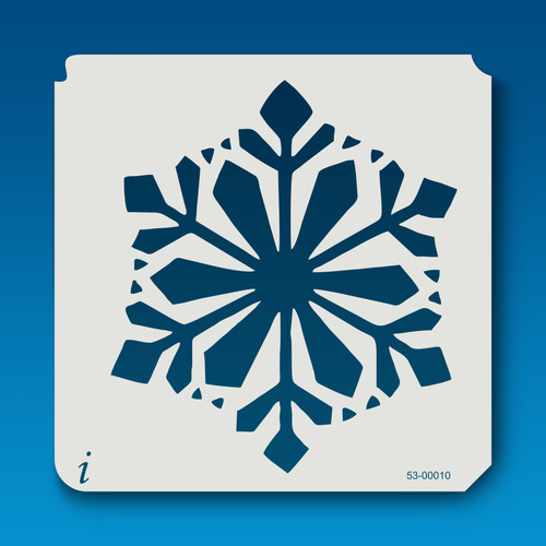 27-00032 Alternating Snowflake Stencil - iStencils