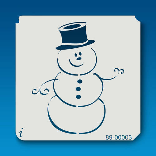 89-00003 Snowman Holiday Stencil