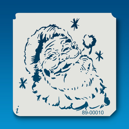 89-00010 Santa Holiday Stencil