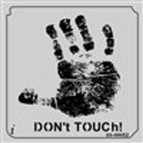 99-00052 Don't Touch Wall Stencil