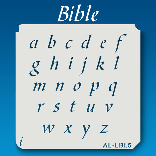 AL-LBI Bible-Alphabet Stencil Lowercase