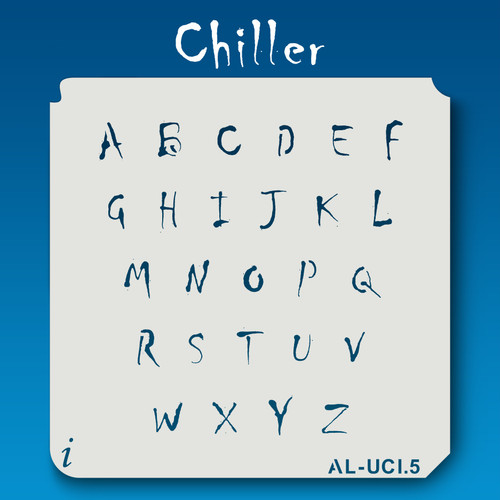 AL-UCI Chiller - Alphabet Stencil Uppercase