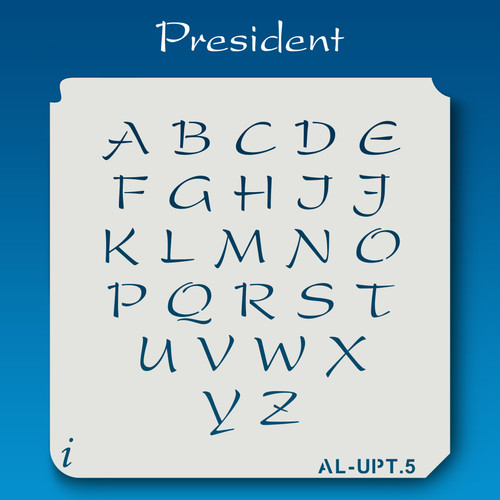 AL-UPT President - Alphabet Stencil Uppercase