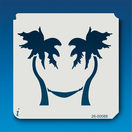 26-00088 Palm Trees and Hammock Stencil
