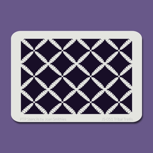 JS-051 tribal trellis stencil