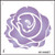 06-00027 Rose Silhouette 5 Stencil