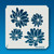 08-00008 Chrysanthemum Flowers Stencil