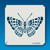 13-00005 Detailed Butterfly 1 Stencil