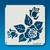 19-00016 Rose Silhouette 9 Stencil