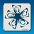 22-00055 Playing Card Flower 2 Stencil