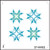 27-00032 Alternating Snowflake Stencil
