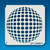 27-00061 Spotted Disco Ball Stencil