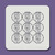 6X6 PTP-058 Dangle Spheres Stencil