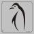 89-00007 Penguin Bird Stencil