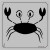 89-00125 Cartoon Crab
