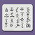 8x10 PTP-083 pictographs stencil