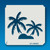 91-00068 Palm Trees in Sand Stencil