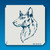 96-00018 Shepherd Dog Pet Stencil