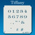 AL-NTF Tiffany - Numbers  Stencil