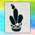 8x10 KP-001 cactus stencil