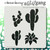 AG-006 cacti stencil