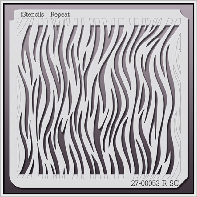 27-00053 R SC Repeating Zebra Print Stencil - iStencils