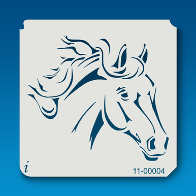 horse head tattoo stencil