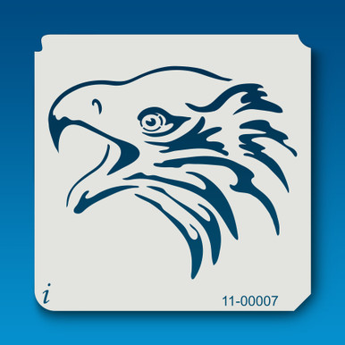 ◡̈*✧Eagle 11-00007 Eagle head airbrush stencil - iStencils
