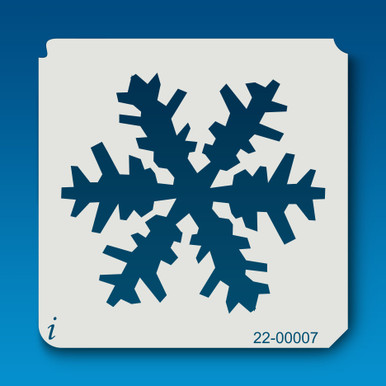 27-00032 Alternating Snowflake Stencil - iStencils