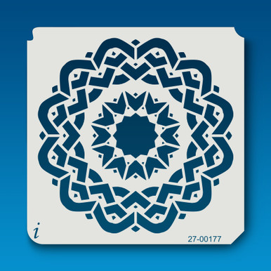 27-00177 Aztec Mandala Stencil - iStencils