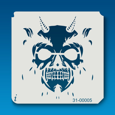 Speed l Satan／CRANIUM Decal Sticker Crack Skull Extreme Badness Evil Devil Satan