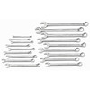 Gearwrench 18 Pc. 12 Point Metric Long Combination Wrench Set with Wrench Roll