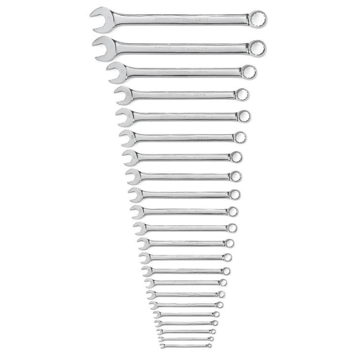 Gearwrench 22 Pc. 12 Point Metric Long Combination Wrench Set with Wrench Roll