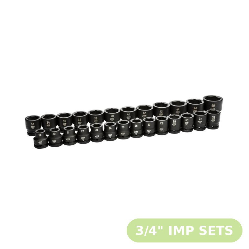 GearWrench - 3/4" Drive Impact Socket Sets