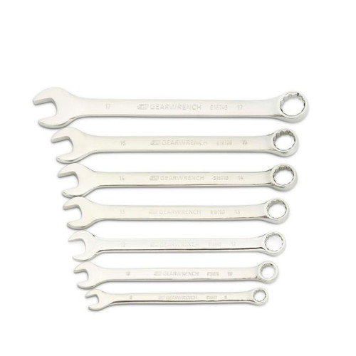 Gearwrench 9 Pc. 12 Point Metric Long Combination Wrench Set with Wrench Roll