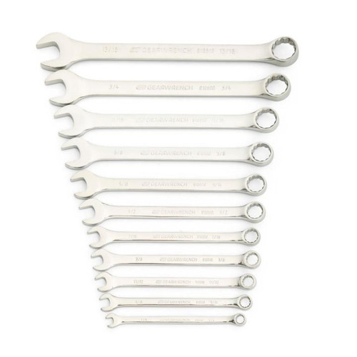 Gearwrench - 11 Pc. 12 Point SAE Long Combination Wrench Set with Wrench Roll