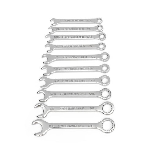 Gearwrench - 10 Pc. SAE Midget Combination Wrench Set