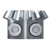 2306 Series Steel, MOD 1.5, Clamping Pinion Bevel Gear (6mm D-Bore, 14 Tooth)