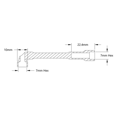 Sourcing Map 5pcs TA2.3 Triangle Screwdriver Bit 1/4" Hex Shank 2