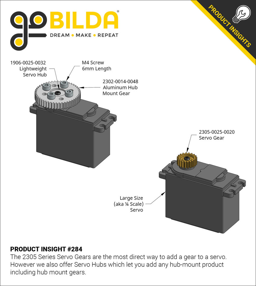 2305 Series Brass, MOD 0.8, Servo Gear (25 Tooth Spline, 30 Tooth